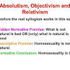 Relativism versus Objectivism