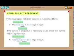 Therefore, subject and verb of a sentence should always match, and this association between the subject and verb is called the subject verb agreement. Subject Verb Agreement Grammar Lesson For Grade 3 Youtube