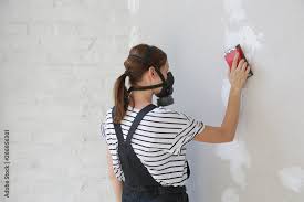Dust Protective Mask And Sanding Wall
