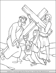 724 x 1024 file type: Stations Of The Cross Coloring Pages The Catholic Kid