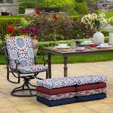 Mid Back Outdoor Dining Chair Cushion