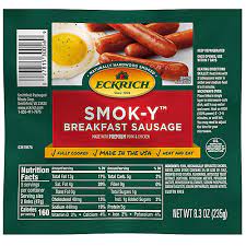 eckrich smok y breakfast sausage links