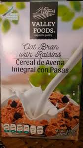 Valley food produce is committed to providing the best quality imported meat to our customers across the usa, puerto rico, and europe. Cereal De Avena Integral Con Pasas Valley Foods 420 G