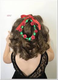 Here's a sweet high bun called the hair bow for your little one. 20 Easy Christmas Hairstyles For Little Girls