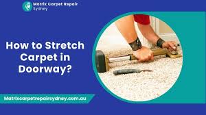 how to stretch carpet in doorway