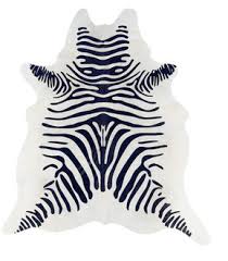 design within reach zebra cowhide rug