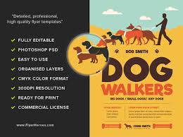 Free Dog Walking Flyer Template Ldlm Info