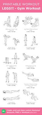 Legs Gym Workout My Custom Workout Created At