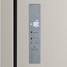 If its locked then to unlock it you need to press and hold the alarm button which is the button under the fridge button. 71cm Wide French Door Frost Free Fridge Freezer In Steel French Style Large Fridge Freezers Refrigeration Gillmans Domestic Appliance Specialists