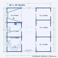 4 Stall Horse Barn Plans With Loft