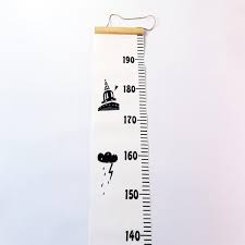 Nordic Style Kids Height Growth Size Chart In 2019 Nursery