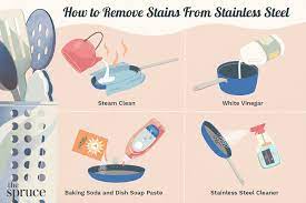 remove stains from stainless steel