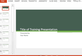 Training Presentation Template For Powerpoint
