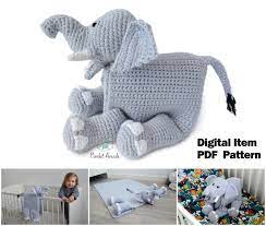 It will be an inseparable friend. Cuddle And Play Elephant Blanket Pattern Oombawka Design Crochet