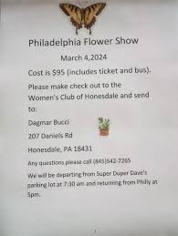flower show bus trip honesdale the