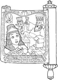 Picture Of Purim In Scroll Coloring Page Download Print Online