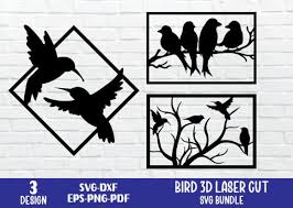 Bird Metal Wall Art Laser Cut Files