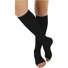 Gabrialla Open Toe Knee Highs Compression Stockings 25 35