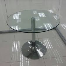 Tempered Glass Top Discussion Table