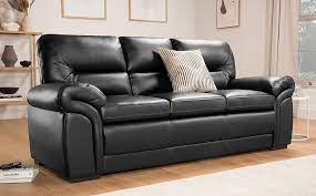 Bromley 3 Seater Sofa Black Classic