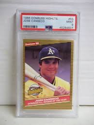 Jose canseco baseball card value. Oakland Athletics 1986 Donruss Highlights 55 Jose Canseco Baseball Cards Trading Cards Sports Collectibles Kanakadurgamma Org