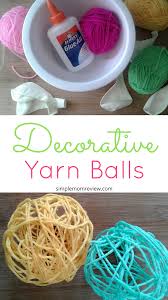 Available in ceramic or wood. How To Make Decorative Yarn Balls Simple Mom Review