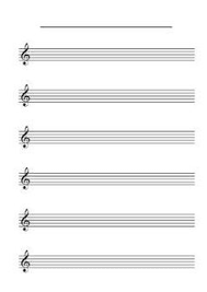 Free Printable Music Paper Also Known As Manuscript Paper Or Music