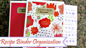 diy recipe binder recipe organization