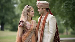 beautiful couple in indian background