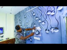 How To Paint A 3d Bubble Wall Design
