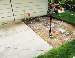 Following the string line, slot the edging stones into the concrete bedding. Best Way To Remove Concrete Slabs On A Patio