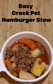 easy crock pot hamburger stew recipe