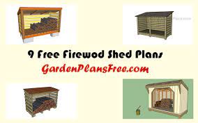 16 free firewood storage shed plans