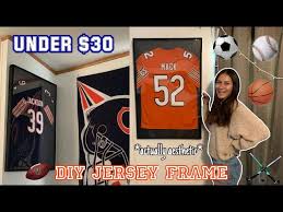 how to frame a jersey diy
