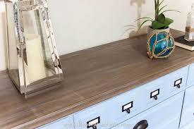 Faux Driftwood Stain Finish With Paint