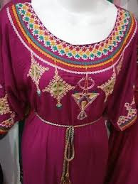 robe kabyle moderne maison simple rose