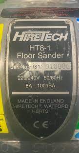 hiretech ht8 1 floor sander