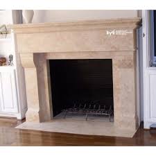 Travertine Honed Fireplace Handcrafted
