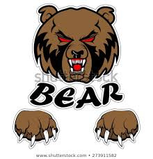 Graphic Mascot Vector Image Bear Logos Stock Vector Royalty Free