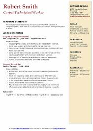 carpet technician resume sles