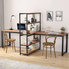 In this article, i have made a list of the ten best two person computer desks you can buy. Tribesigns Two Person Computer Desk With Bookshelf 90 Inches Double Face Face Workstation Desk With Storage Shelf For Two Person Extra Large Writing Office Desk For Home Office Walmart Com Walmart Com