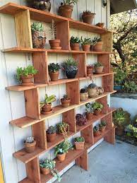 Plant Shelves Outdoor Succulent Garden