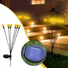 2 Pack Outdoor Solar Powered Led Lights