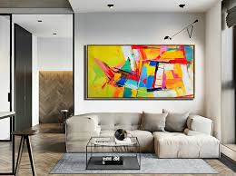Huge Abstract Painting On Canvas