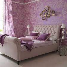 how to decorate a bedroom with purple walls