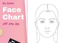 face chart pdf makeup artist tool
