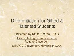 ppt diffeiation for gifted