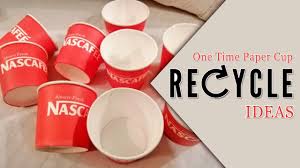 A spokesperson also said that because the cups themselves do not carry the. How To Recycle Paper Cups Ways To Reuse Paper Coffee Cups Paper Cup Recycling Youtube