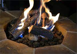 18 Charred Campfire Outdoor Log Set