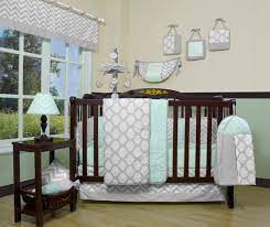 13 Pcs Baby Girl Crib Bedding Set Mint